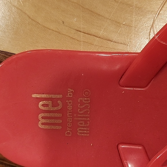 Mini Melissa pink sandals girl size12 - Picture 2 of 3